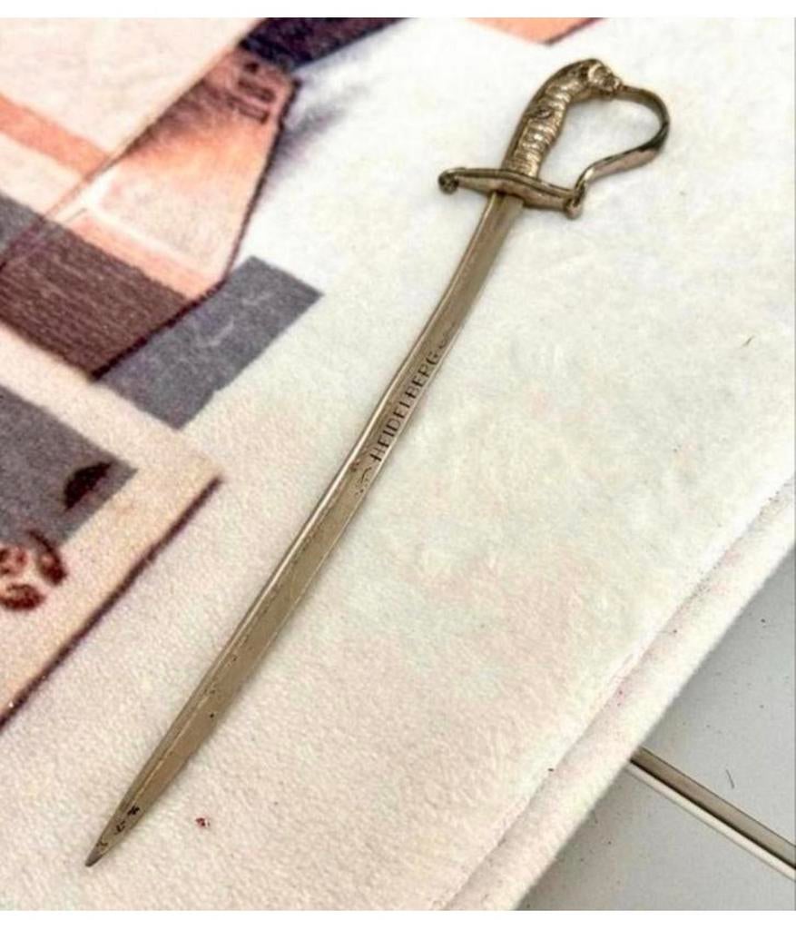 Rare ouvre-lettres vintage Sword Heidelberg Allemagne, Enlèvement ou Envoi