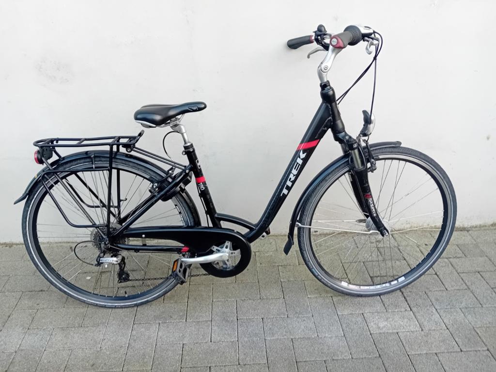 Meisjesfiets Trek T80 28inch 7speed maat45 NIEUWPRIJS 579€🚴, Fietsen en Brommers, Ophalen, Gebruikt, Velgrem