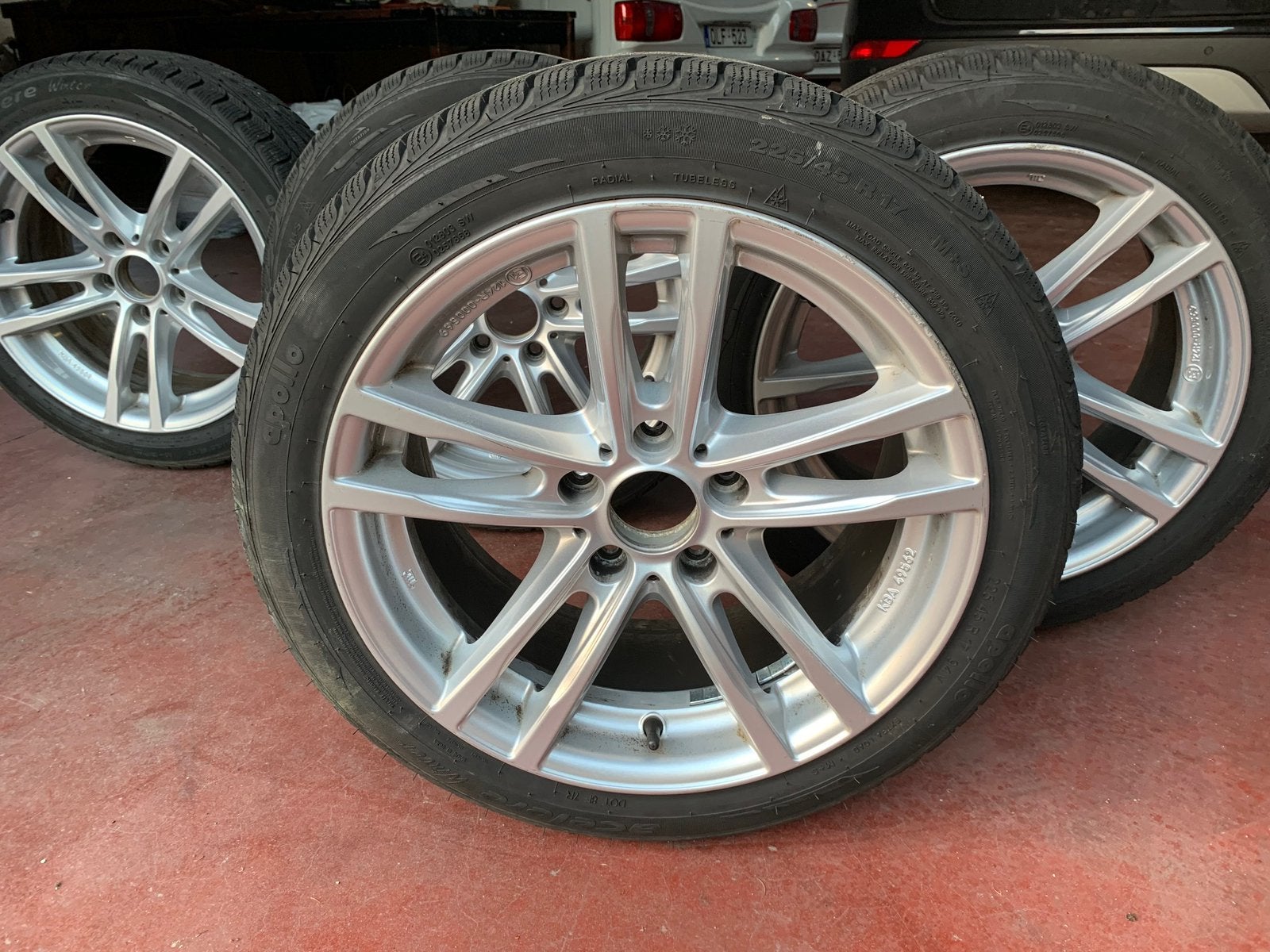 Velgen plus winterbanden, Autos : Pièces & Accessoires, Enlèvement, Pneus hiver, Pneu(s)