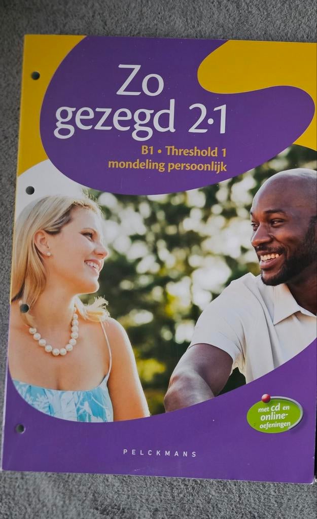 Zo gezegd 2.1 mondeling année 2021, Livres, Enlèvement, Néerlandais