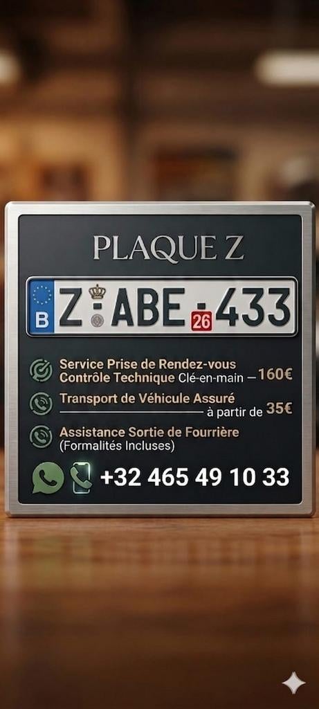 Location plaque Z           0465 49 10 33, Services & Professionnels