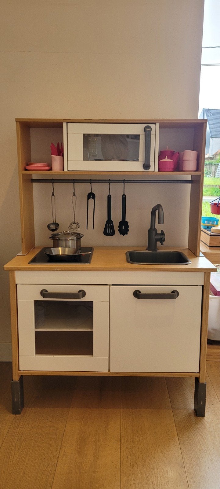 Cuisine de jeu IKEA DUKTIG + accessoires, Enlèvement, Utilisé, Meuble ou Kitchenette