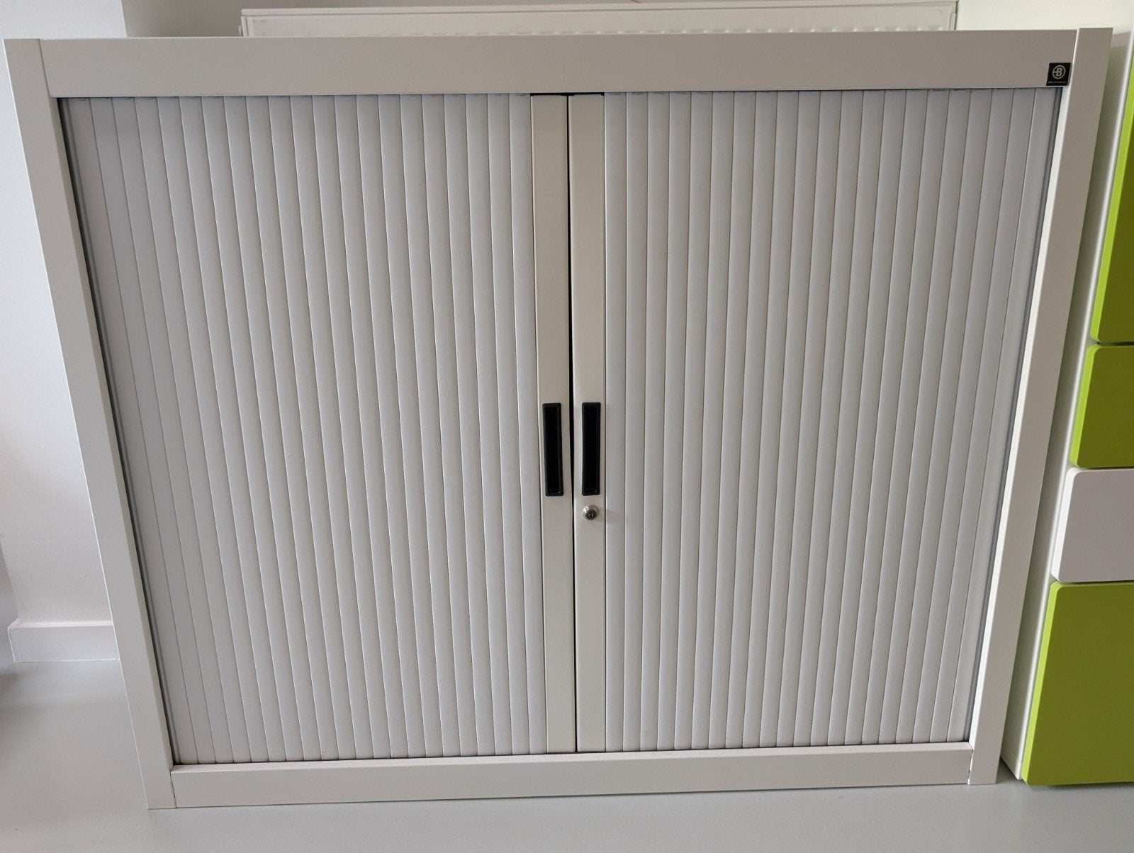 Armoire à volets Bruneau blanche, Enlèvement, Utilisé, Métal, Plusieurs portes