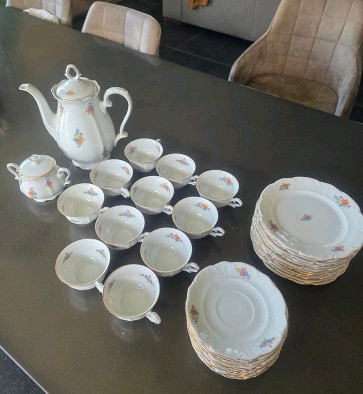 vintage porseleinen theeservies, Antiek en Kunst, Ophalen of Verzenden