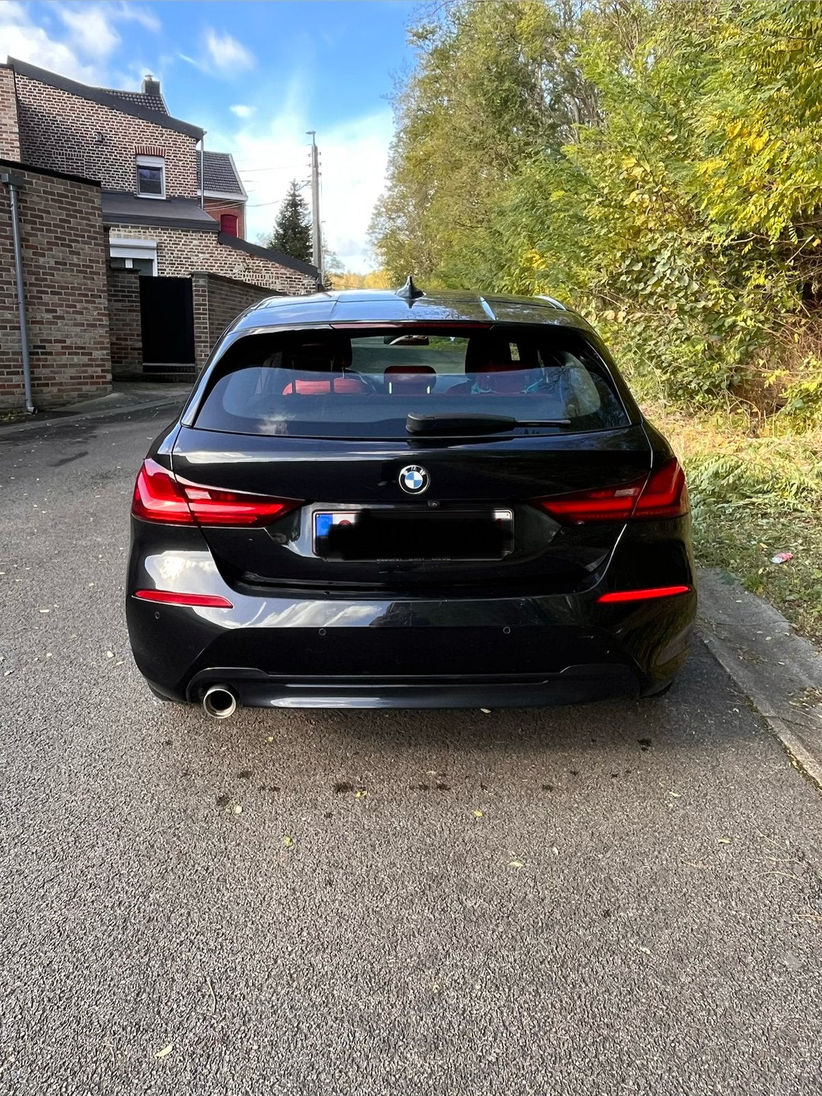 BMW 118, Auto's, Dealer onderhouden, 1 Reeks, Zwart, Leder
