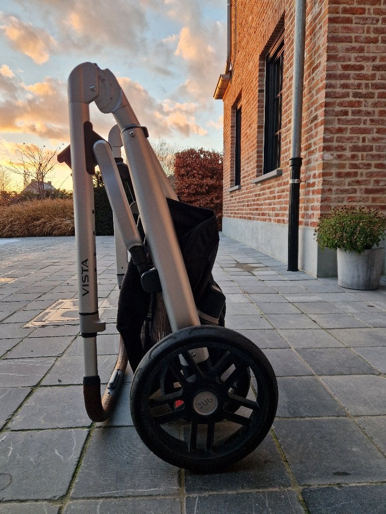 Uppababy vista V2 - tweeling buggy, Kinderen en Baby's, Gebruikt, Verstelbare duwstang, Ophalen, Kinderwagen