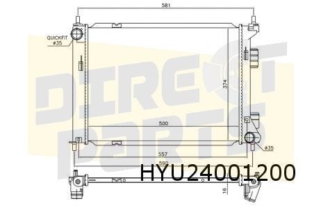 Renault 5 Super/Express II (8/91-) (1.9D) radiateur OES ! 60, Autos : Pièces & Accessoires, Neuf, -, Hyundai, -