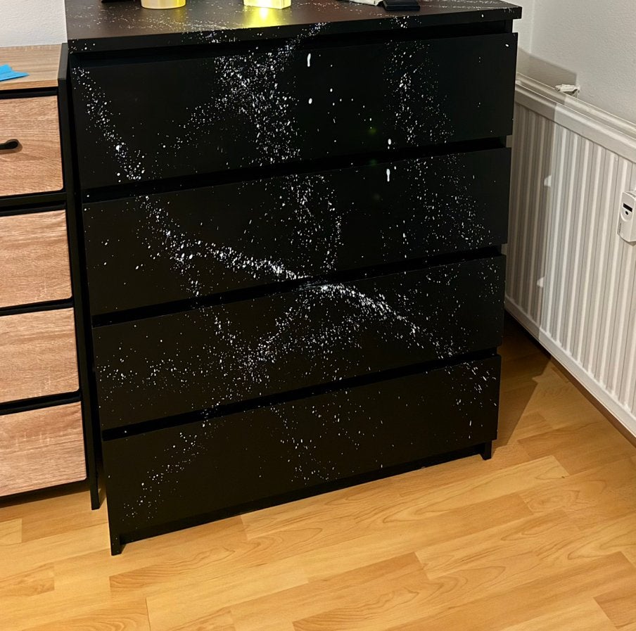 Commode IKEA MALM peinte à la main, Ophalen, Nieuw, 100 tot 150 cm