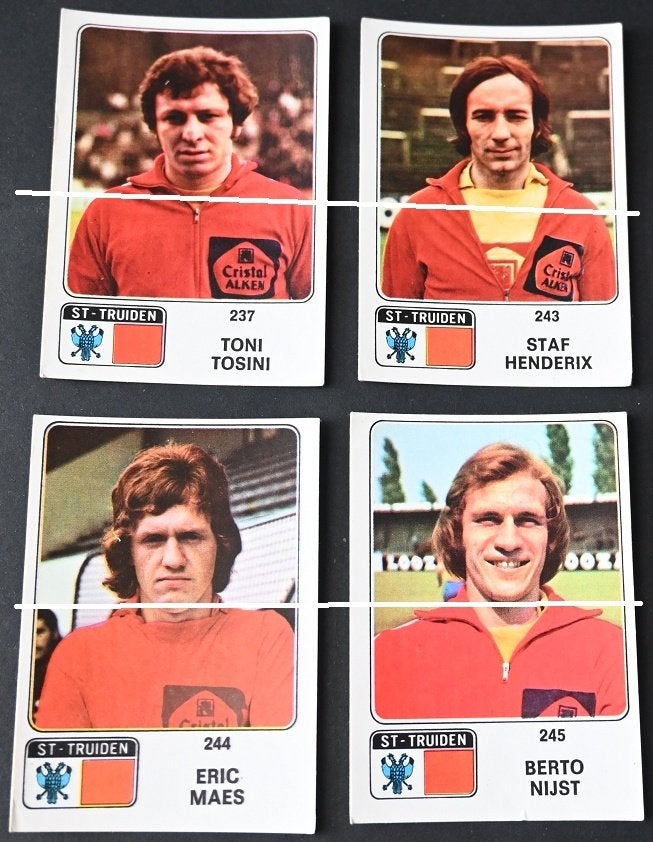 Panini Football 73 - 74 / STVV Sint - Truiden / 7 spelers, Verzamelen, Verzenden, Zo goed als nieuw, Poster, Plaatje of Sticker