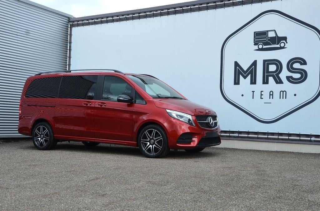 Mercedes V300- Dubbelcab- L2-ACC-360cam-Automaat- 49500+BTW, 6 portes, Euro 6, Entreprise, Noir