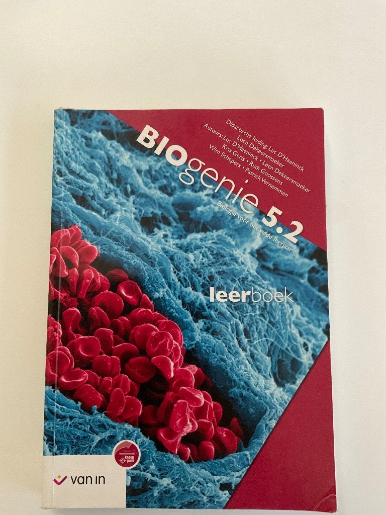 Biogenie 5.2 leerboek, ASO, Biologie, Diverse auteurs, Ophalen