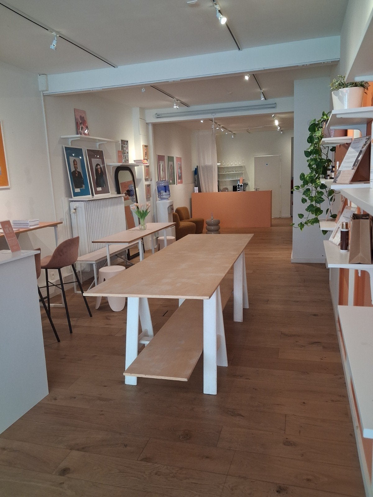 Tafel berkenfineer 250*80cm, Ophalen