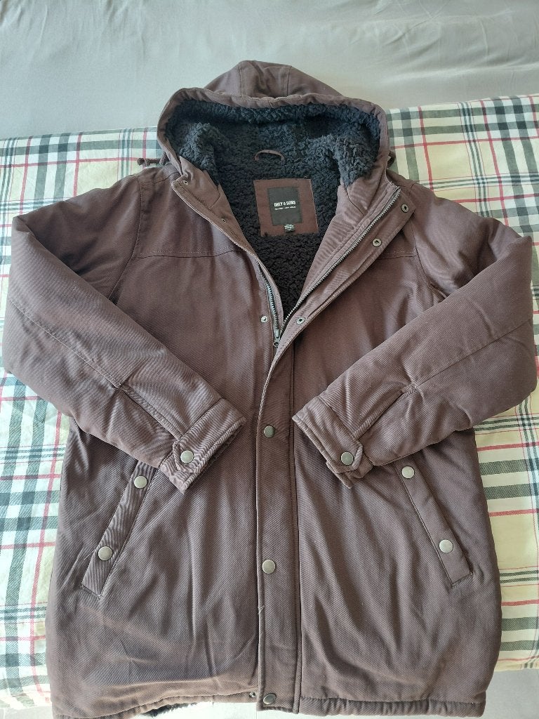 Fishtail parka only & sons, Ophalen, Maat 52/54 (L), Bruin, Only & sons