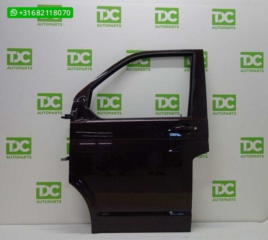 Volkswagen T5 GP ('09-'15) Voorportier links dark wood bruin, Enlèvement ou Envoi, Volkswagen, Utilisé, Porte