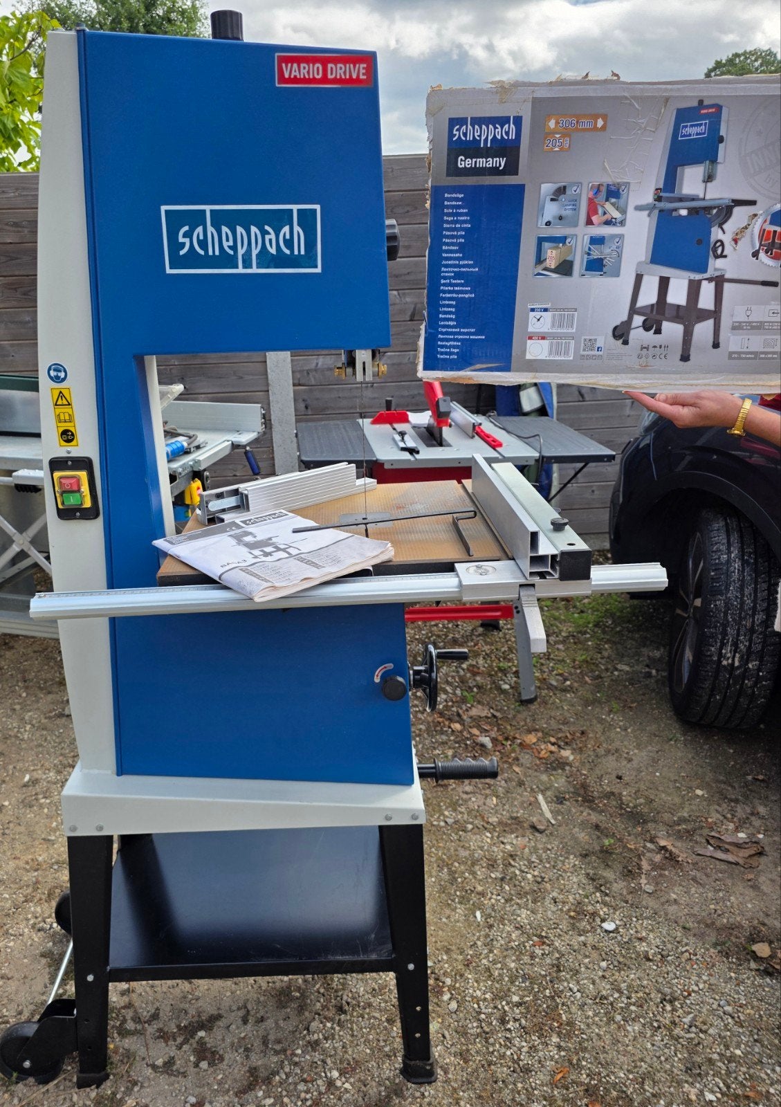 lintzaag scheppach, Doe-het-zelf en Bouw, Gereedschap | Zaagmachines, Ophalen, Zo goed als nieuw, Lintzaag