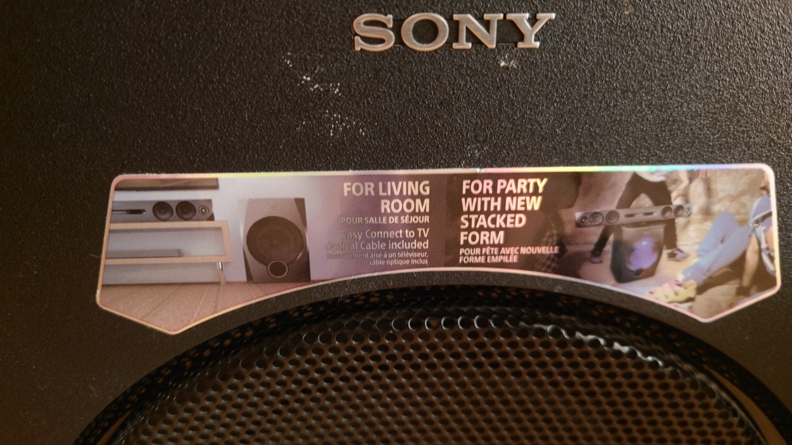 Sony HT-GT1 barre de son Party 260W Bluetooth + caisson, Enlèvement, Bluetooth, Utilisé