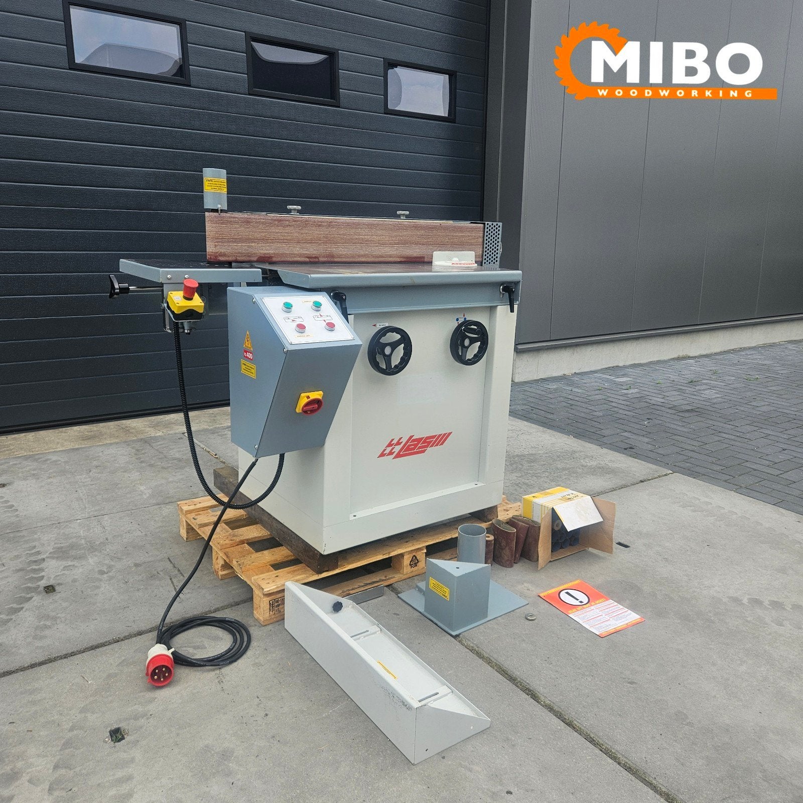 VOLPATO LASM Kantenschuurmachine Kantelbaar, Ophalen of Verzenden, Zo goed als nieuw, 1200 watt of meer, Overige typen
