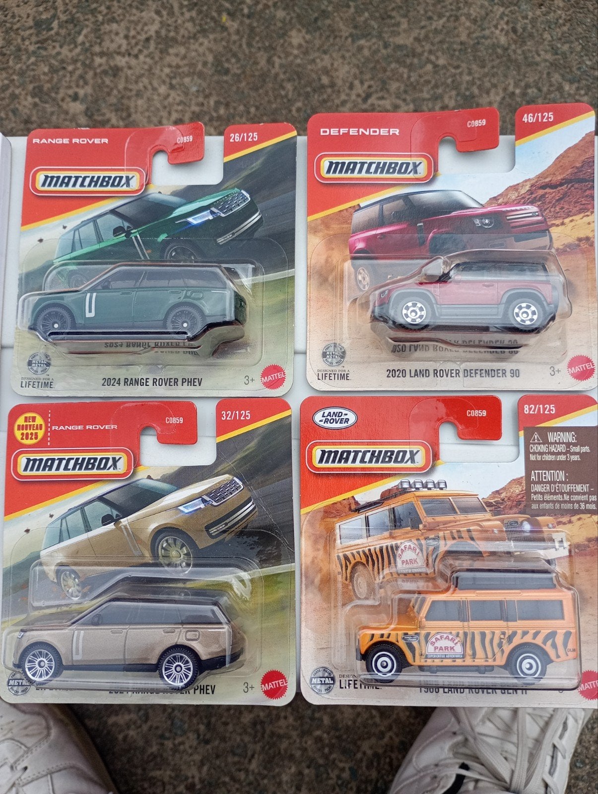 4 x Land Rover, Hobby & Loisirs créatifs, Voitures miniatures | Échelles Autre, Enlèvement ou Envoi