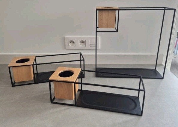 Umbra Cubist wandrekken met (bloem)potjes, Huis en Inrichting, Ophalen, Zo goed als nieuw