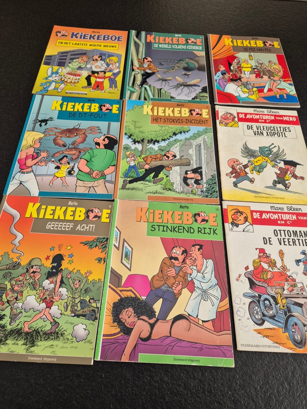 strips kiekeboe, Boeken, Ophalen