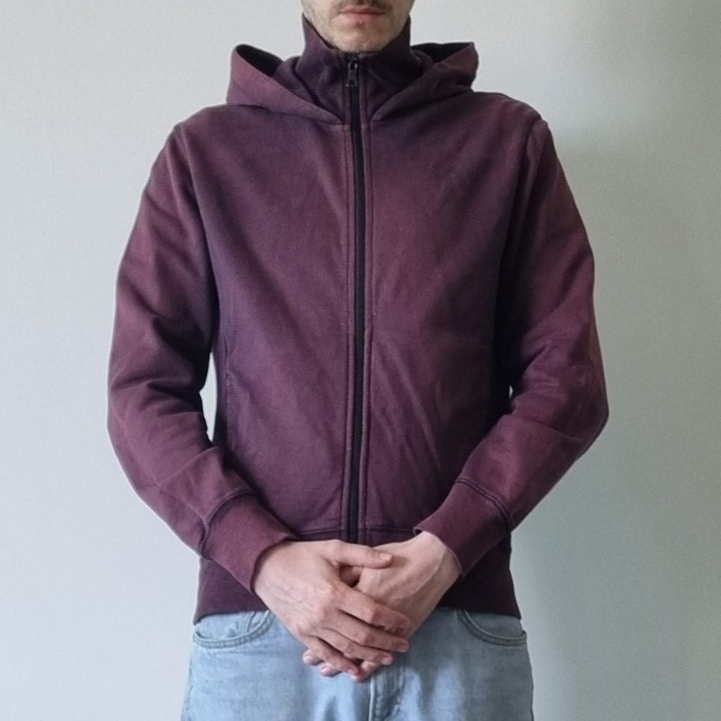 Pull/sweat à capuche zippé de la marque GAP, violet, S, Enlèvement ou Envoi, GAP, Porté, Violet