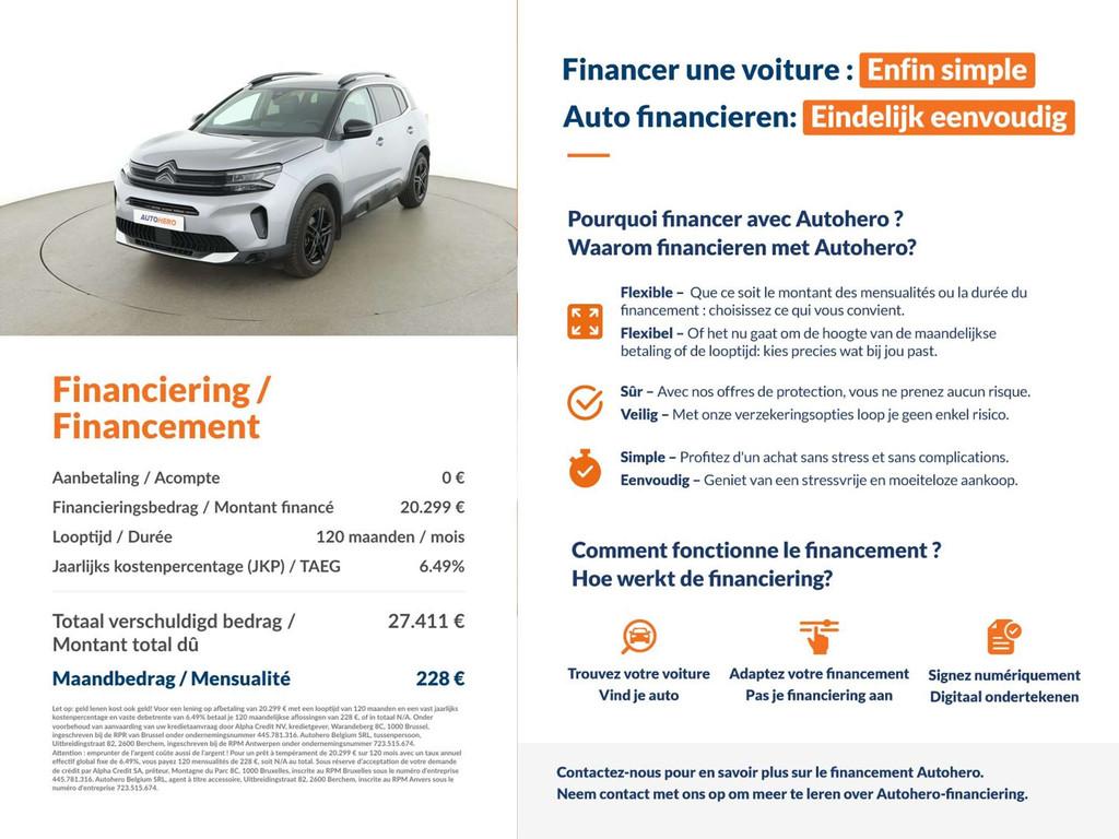 Citroën C5 Aircross 1.2 Mild-Hybrid Plus (automatique), Autos, Citroën, 100 kW, Argent ou Gris, Achat, Euro 6