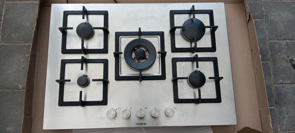Siemens gasfornuis (75cm) met 5 pitten., Ophalen, Gebruikt, Inbouw, Gas