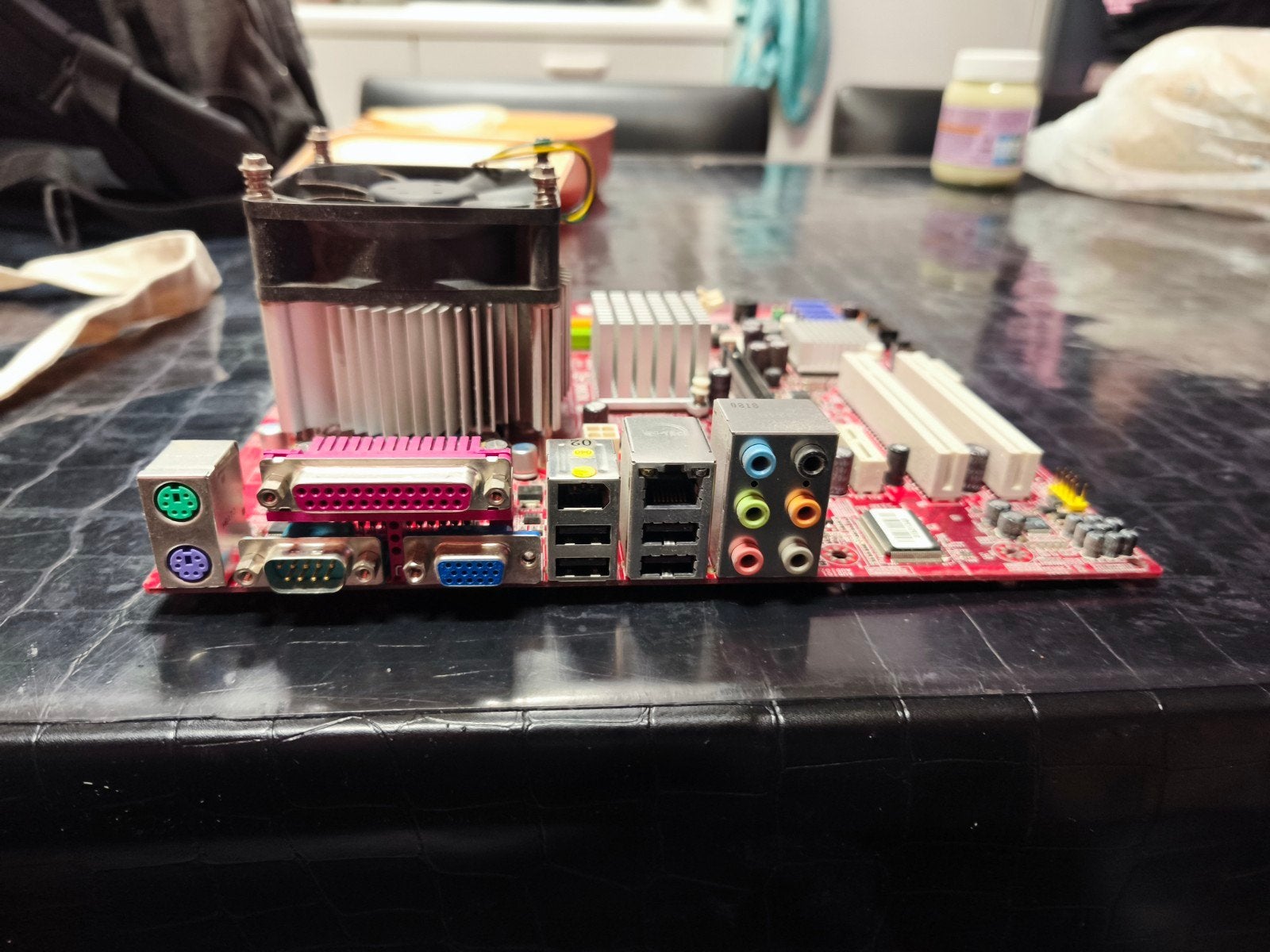 moederbord intel met core2quad 6600 processor, Ophalen, Gebruikt, Intel, DDR2