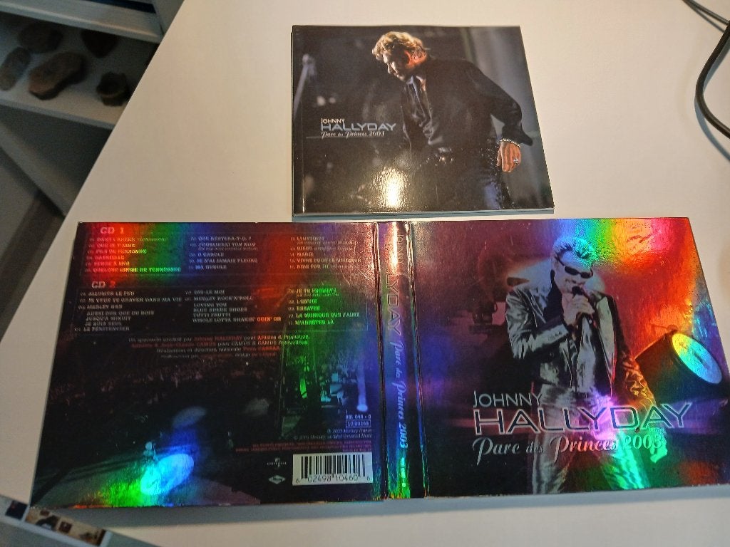 Johnny Hallyday Parc des Princes 2003 - 2 CD  état neuf, Enlèvement, Comme neuf, Rock 'n' roll, Album live