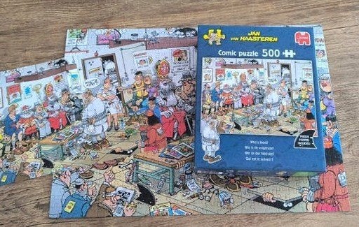 Jan van Haasteren puzzel Who's Next?, 500 stukjes, Ophalen of Verzenden