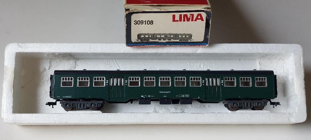 SNCB/NMBS LIMA CAR M2 VERTE*HO* DC, Hobby en Vrije tijd, Modeltreinen | H0, Gebruikt, Treinset, Lima, Analoog, Verzenden
