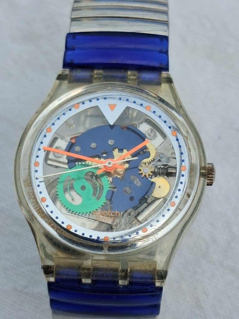 Vintage Swatch 1996, Kunststof, Verzenden, Polshorloge, Zo goed als nieuw
