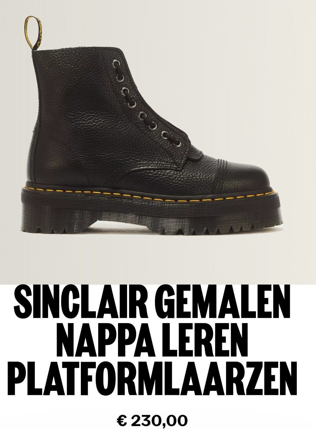 DR MARTENS BOTTES À PLATEFORME EN CUIR NAPPA FRAISÉ  SINCLAI, Enlèvement ou Envoi