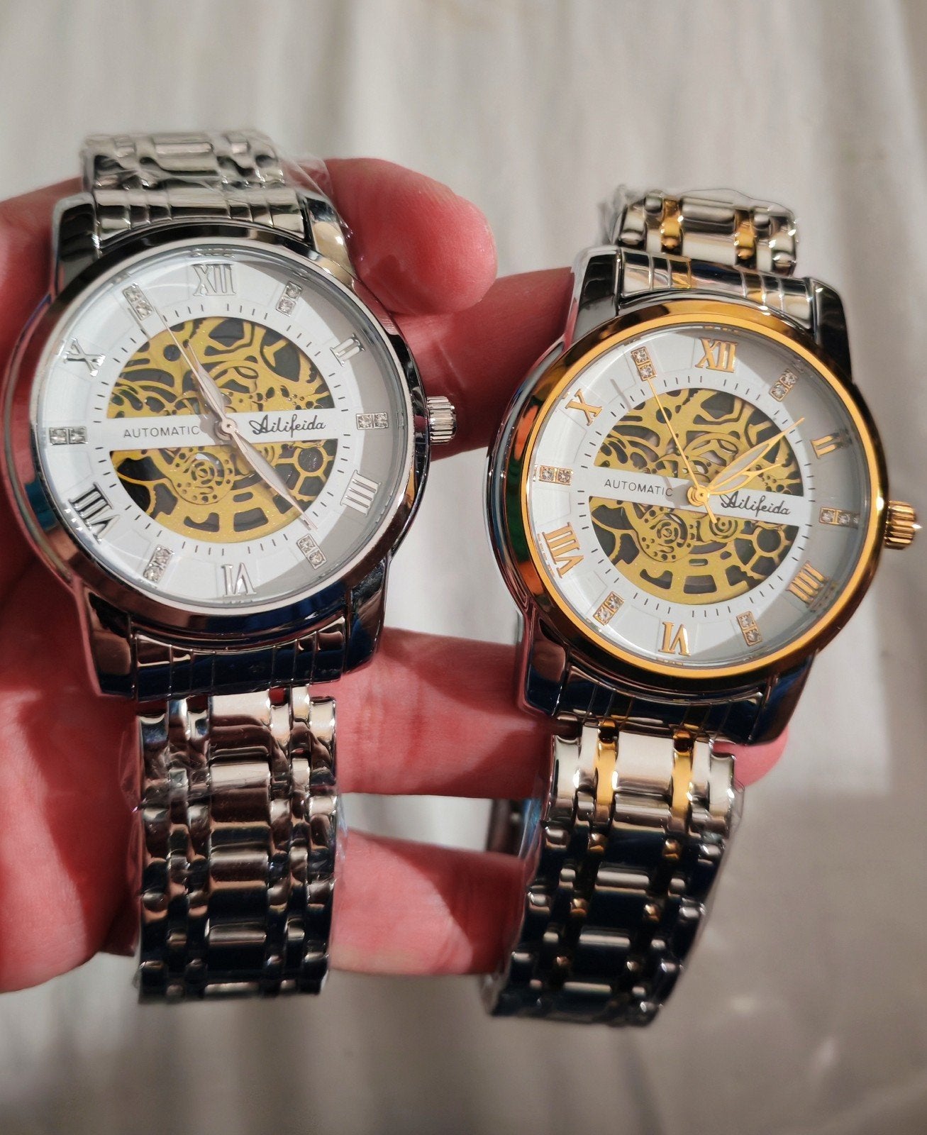 Montres automatiques Adlifida – Modèles squelette – Excellen, Handtassen en Accessoires, Verzenden, Conditie, Nieuw
