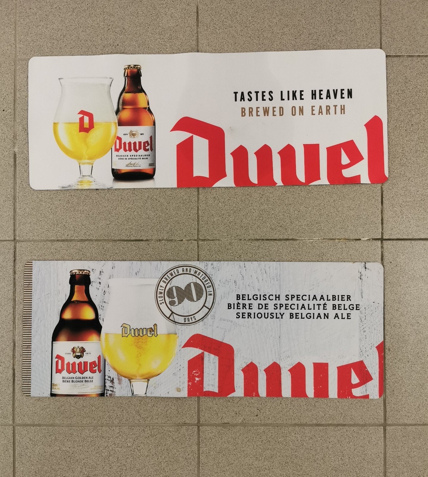 Tapis à bière Duvel, Enlèvement ou Envoi, Comme neuf, Duvel