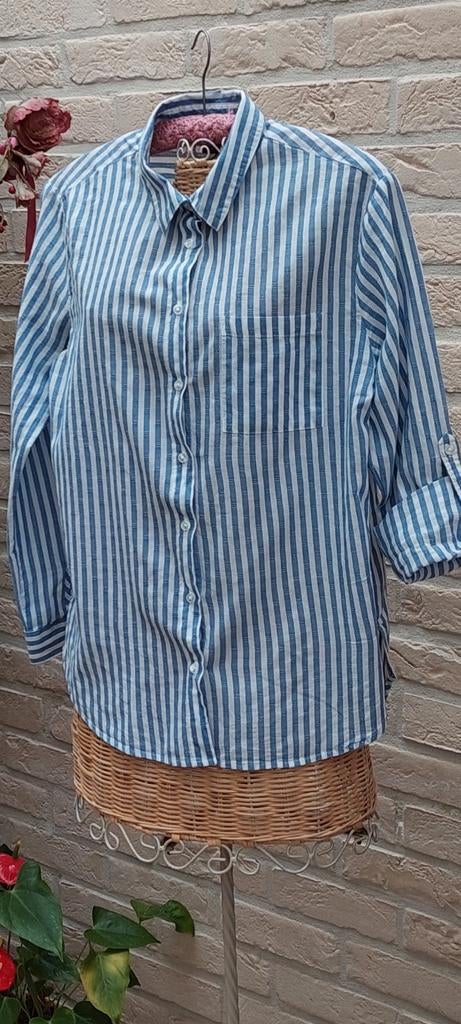 Hemdbloes maat 38 primark, Kleding | Dames, Blouses en Tunieken, Maat 38/40 (M), Ophalen of Verzenden, Zo goed als nieuw, Primark