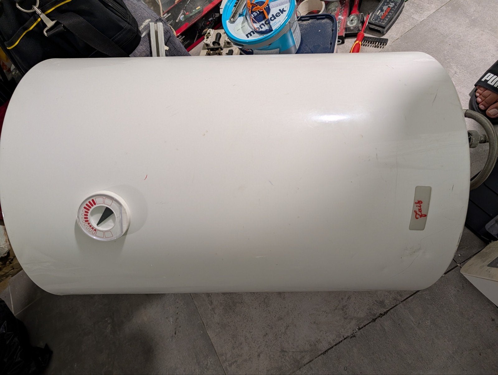 Waterboiler 100l, Ophalen