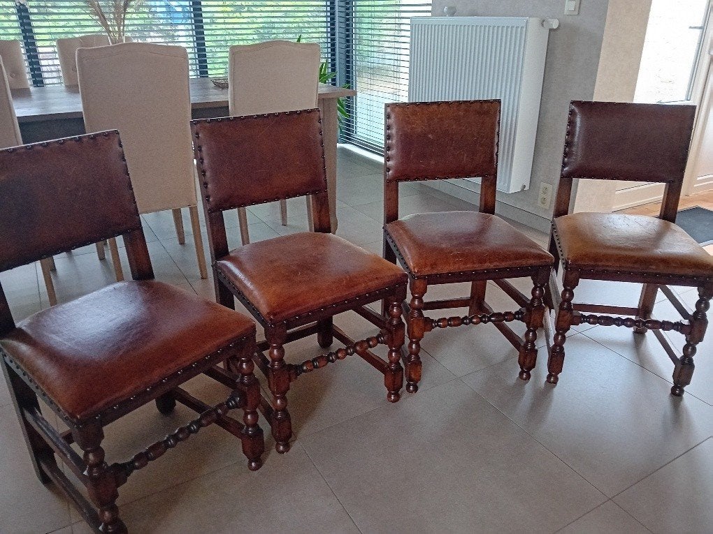 Titchmarsh et Goodwin, Maison & Meubles, Chaises, Cromwell stijl, Brun, Enlèvement, Utilisé