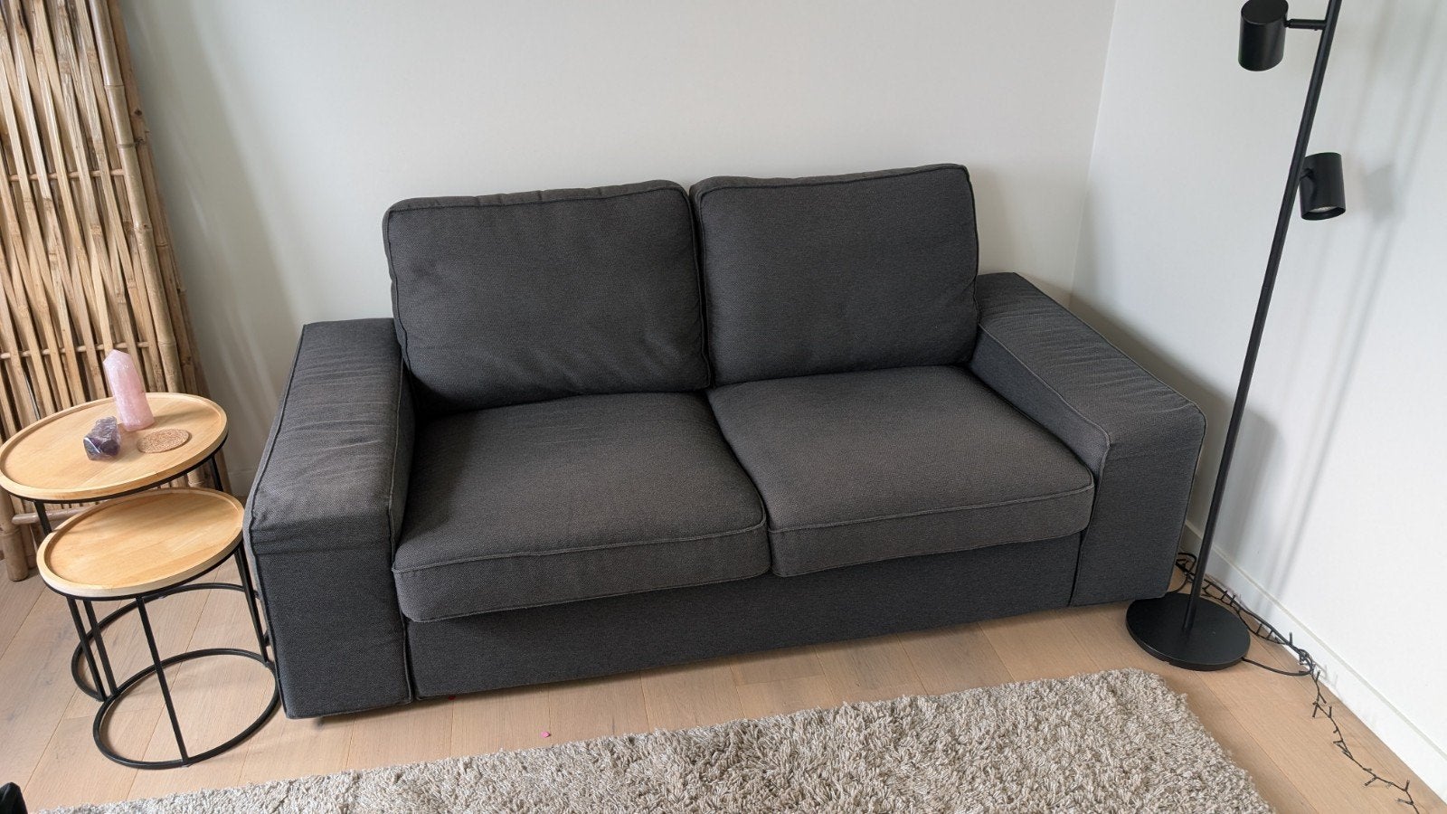 Kivik 2-zitsbank Gunnared blauw, Ophalen, Hout, Gebruikt, 150 tot 200 cm