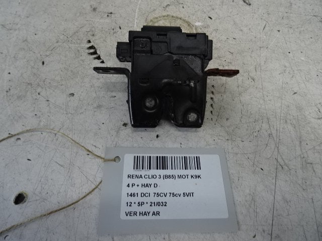 SERRURE COFFRE Renault Clio III (BR / CR) (01-2005/12-2014), Utilisé, Renault, Haillon arrière