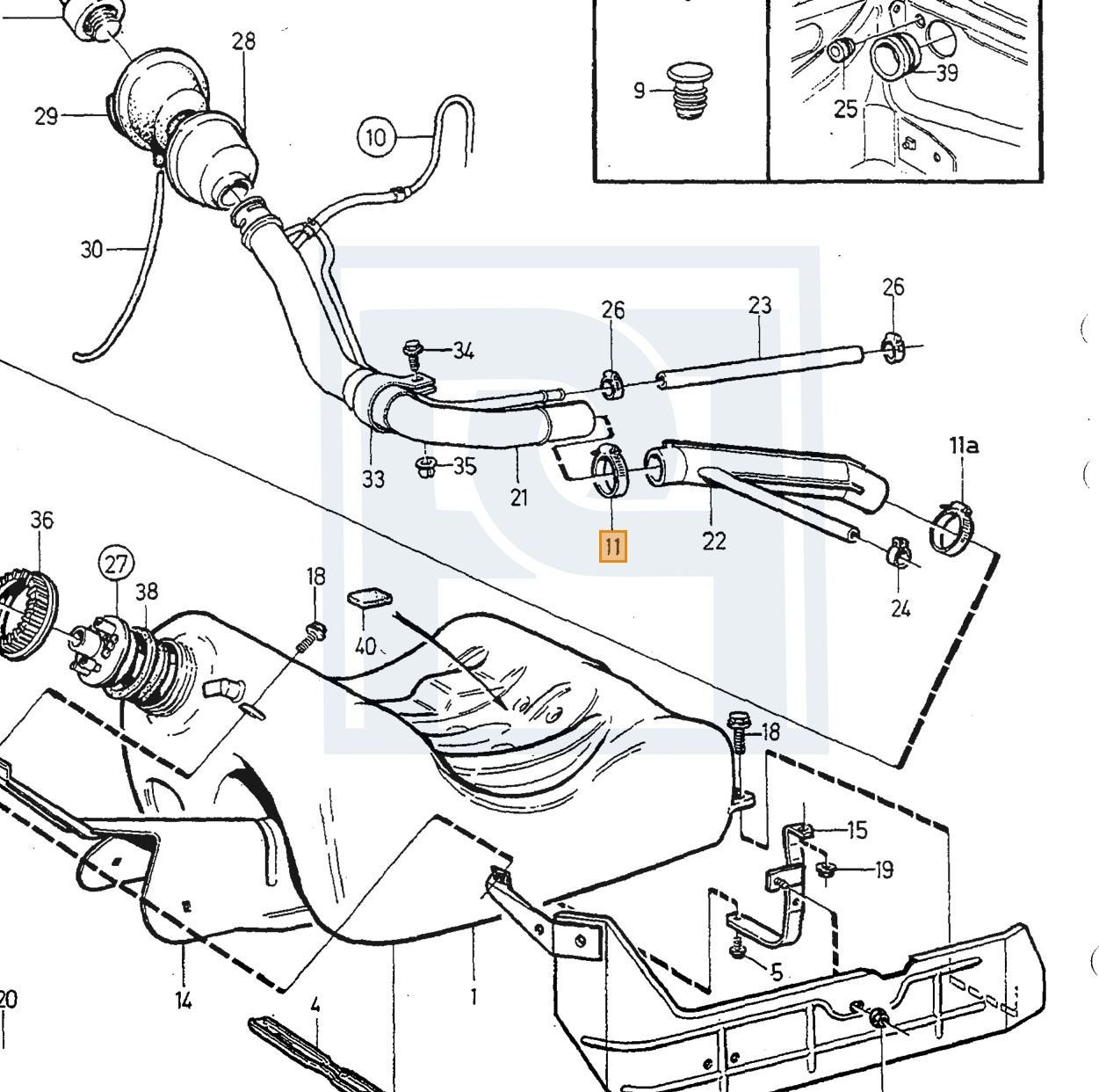 Volvo fuel tank Volvo onderdeelnr 3507456, Ophalen of Verzenden, Nieuw