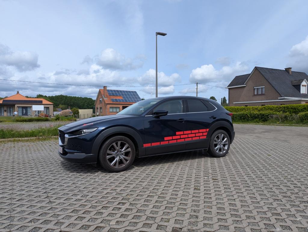 Mazda cx-30 2022, Auto's, Mazda, 1998 cc, Stof, Zwart, Blauw
