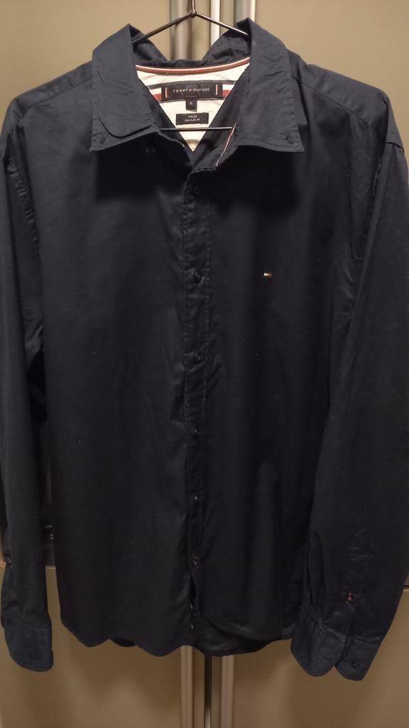 Donkerblauwe hemd Tommy Hilfiger, Kleding | Heren, Ophalen, Gedragen, Tommy hilfiger