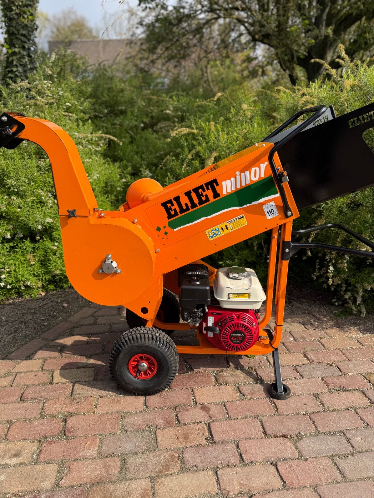 Eliet Minor 4s hakselaar met Honda GX motor, Enlèvement, Comme neuf