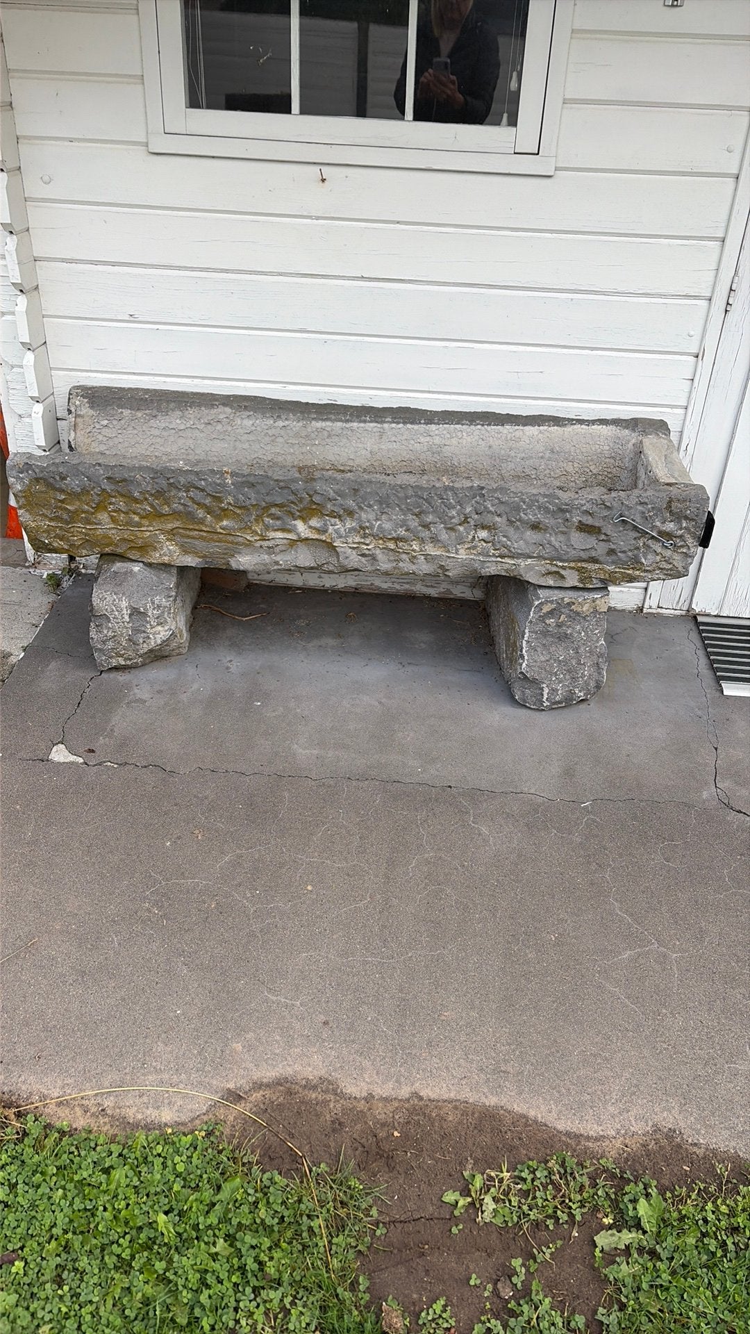 Stenen “voederbak” bloembak, Jardin & Terrasse, Enlèvement, Utilisé, Autres matériaux