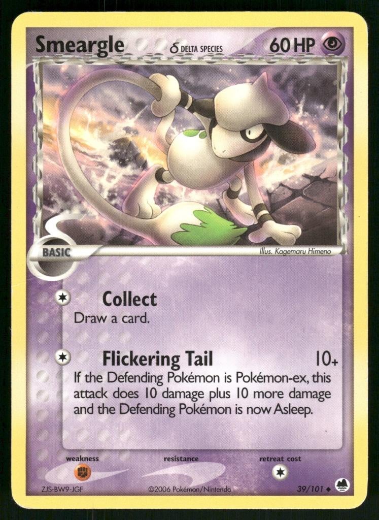 Smeargle δ 39/101 - Dragon Frontiers (EX), Verzenden, Gebruikt