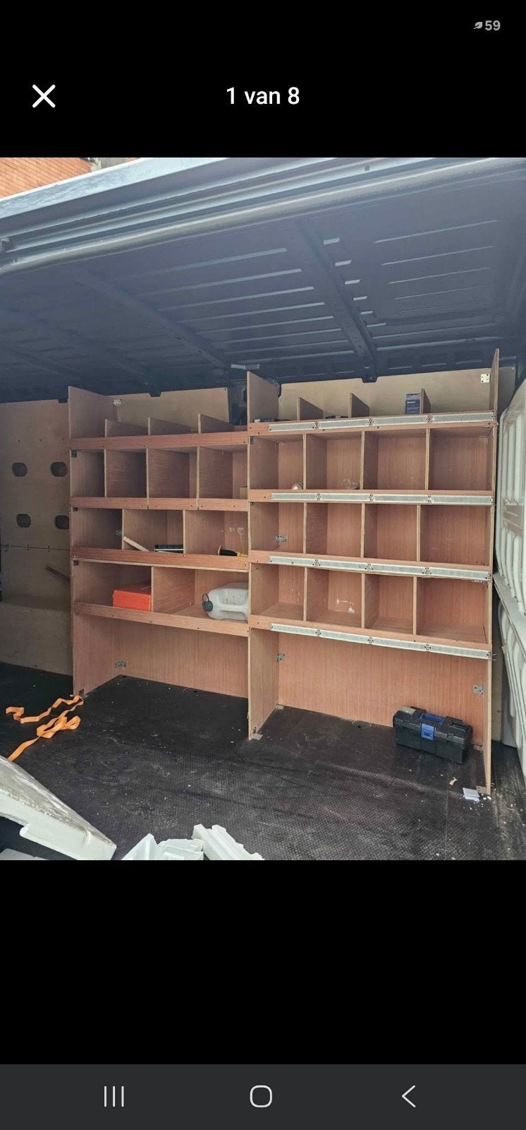 Inbouwkast camionnet voor L3, Enlèvement