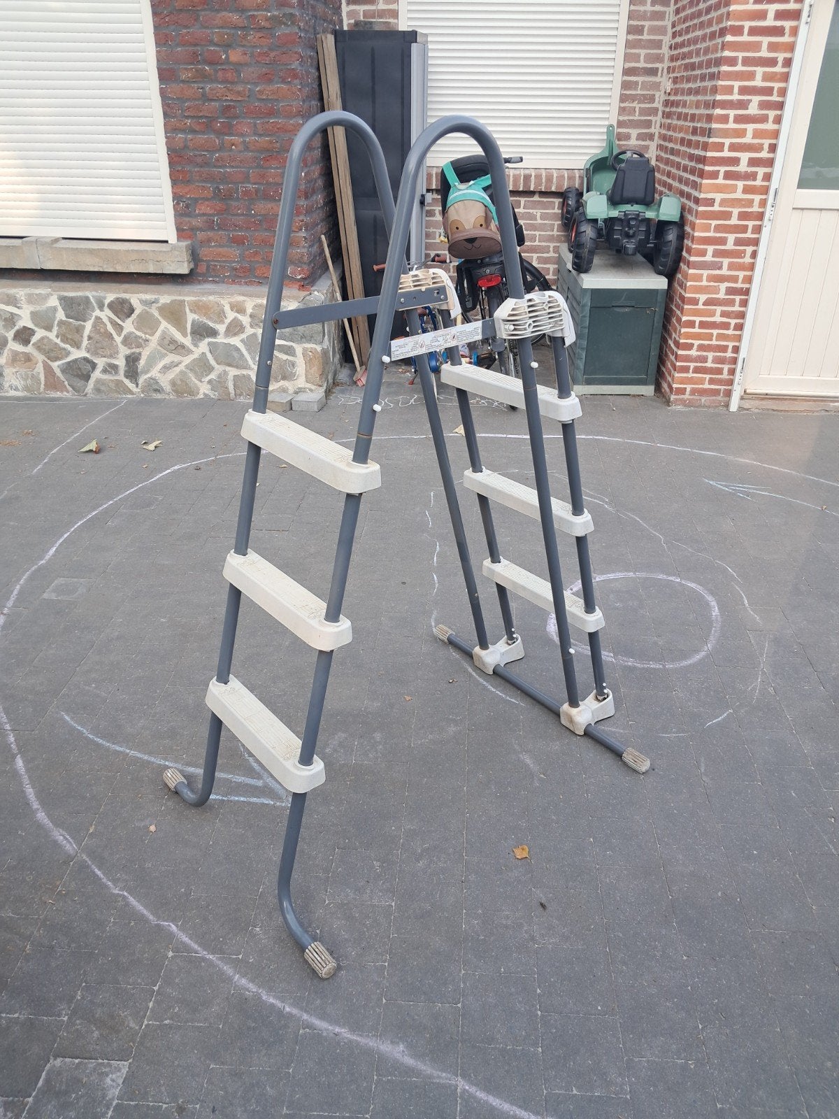 Zwembadladder, Ophalen, Gebruikt, Ladder