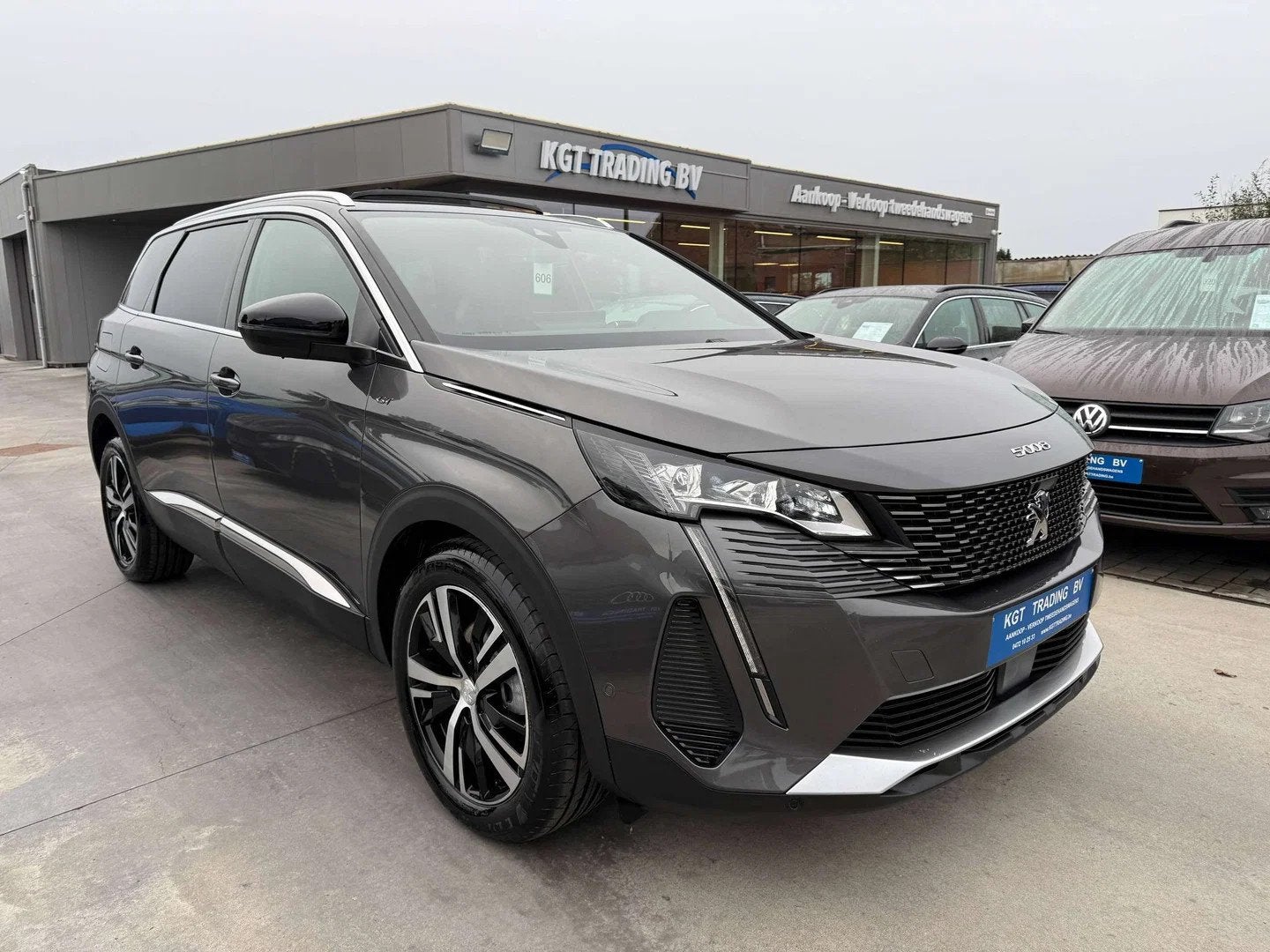 Peugeot 5008 1.2i 130PK GT AUTOMAAT 7 ZIT NAVI OPENDAK LEDER, Cuir, Argent ou Gris, Achat, Euro 6