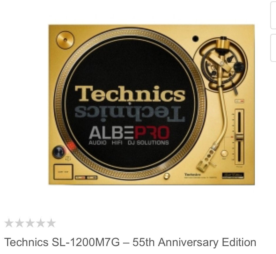 TECHNICS SL-1200M7G – 55TH ANNIVERSARY EDITION TE KOOP, Ophalen, Nieuw, Technics
